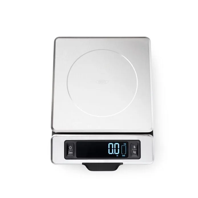 OXO 11 lb Stainless Steel Food Scale with Pull-Out Display